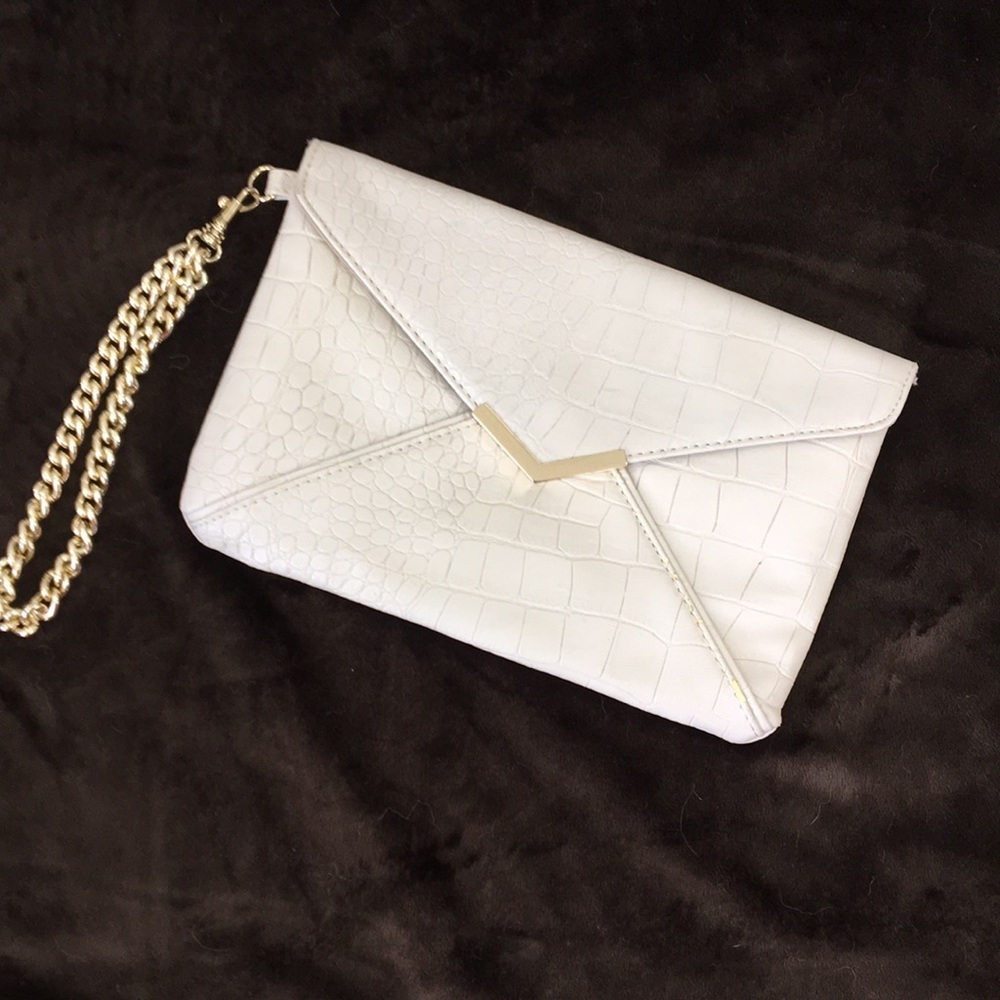 Express Clutch Wristlet with Gold Chain